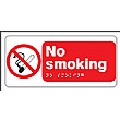 Braille No Smoking Sign