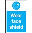 Wear Face Shield Sign