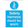 Safety Harness Must Be Worn Sign