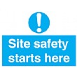 Site Safety Starts Here Sign