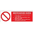 Microwave Oven Sign
