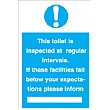 This Toilet Is Inspected At Regular Intervals. If These facilities...