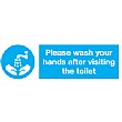 Please Wash Your Hands After Visiting The Toilet Sign