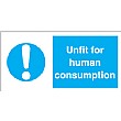 Unfit For Human Consumption Sign