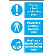 This Is A food Production Area, Protective Clothing Must Be Worn...
