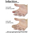 Infection… Starts With Something Small, Ends With Something Big...Always Get Prompt First Aid.