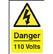 Danger 110 Volts Sign