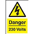 Danger 230 Volts Sign