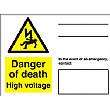 Danger Of Death High Voltage Sign