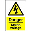 Danger Mains Voltage Sign