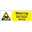 Warning Anti-Static Device Sign