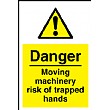 Danger Moving Machinery Risk Of Trapped Hands Sign