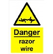 Danger Razor Wire Sign