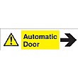 Automatic Door Right Arrow Sign