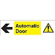 Automatic Door Left Arrow Sign