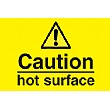 Caution Hot Surface Sign
