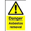 Danger Asbestos Removal Sign
