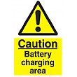 Caution Battery Charging Area Sign