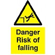 Danger Risk Of Falling Sign
