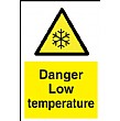 Danger Low Temperature Sign