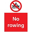 No Rowing Sign