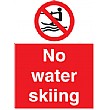 No Water Skiing Sign
