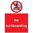 No Surfboarding Sign