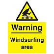 Warning Windsurfing Area Sign