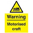 Warning Motorised Craft Sign