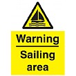 Warning Sailing Area Sign