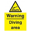 Warning Diving Area Sign