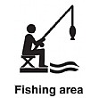 Fishing Area Sign