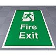 Fire Exit Floor Sign