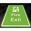 Photoluminescent Fire Exit Floor Sign