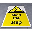 Mind The Step Floor Sign