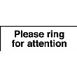 Please Ring For Attention Sign