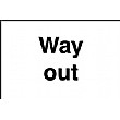 Way Out Sign