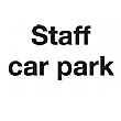 Staff Car Park Sign