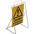Caution Maintenance In Progress Swing Sign