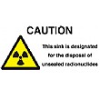 Caution This Sink Is Designated For The Disposal….Sign