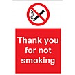 Thank You For Not Smoking Sign