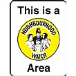 This Is A Neighbourhood Watch Area Sign