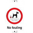 No Fouling Sign