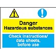 Danger Hazardous Substances, Check Instructions/ Data Sheets, Before Use.