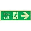Fire Exit Sign - Right Arrow