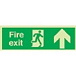 Fire Exit Up Arrow Gemglow Sign