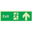Fire Exit Up Arrow Gemglow Sign