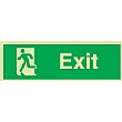 Exit Man Escaping Left Gemglow Sign