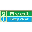 Fire Exit Keep Clear Gemglow Sign