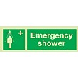 Emergency Shower Gemglow Sign